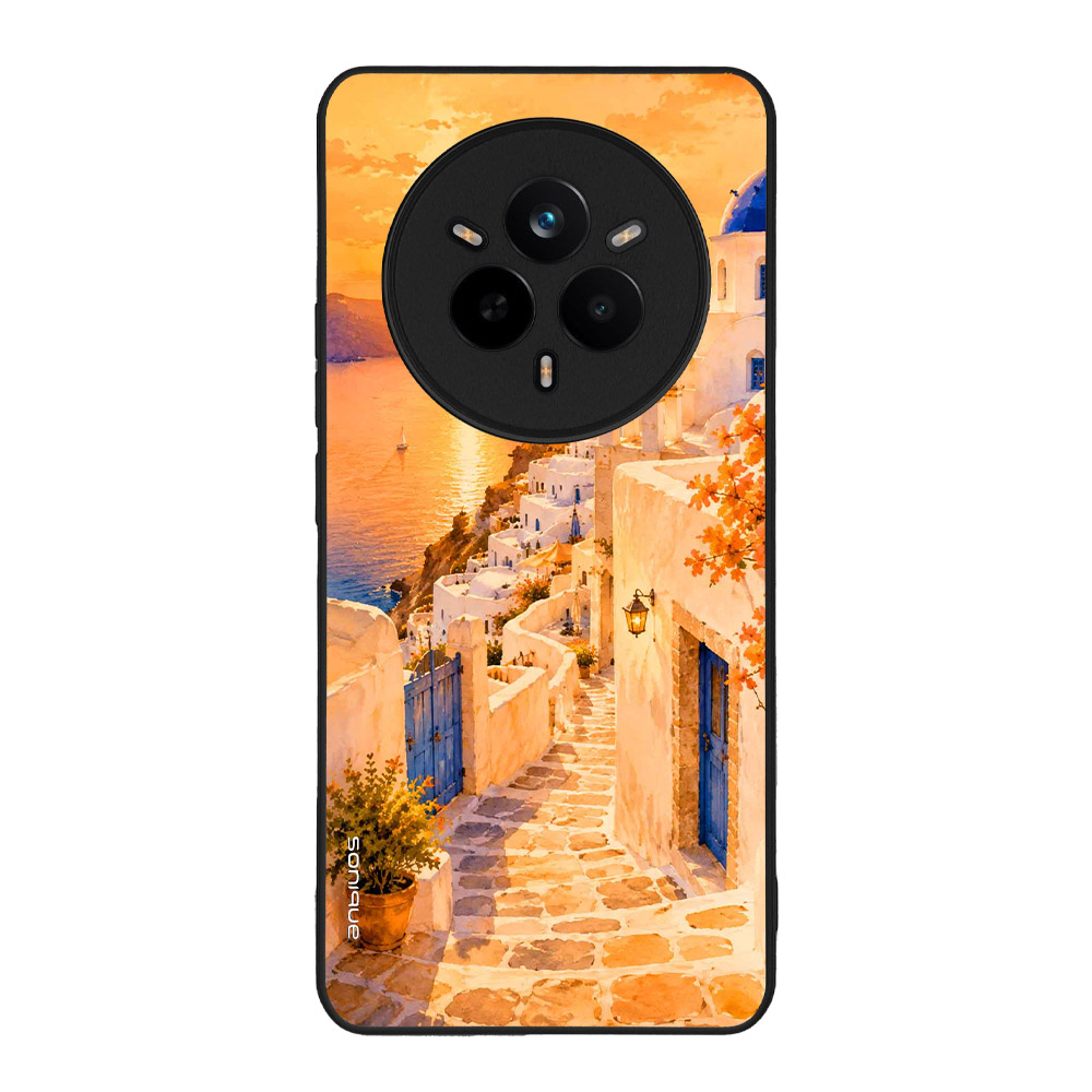 Θήκη Sonique Greek Island Muse Series για Realme 14 Pro 5G Ηλιοβασίλεμα στην Οία