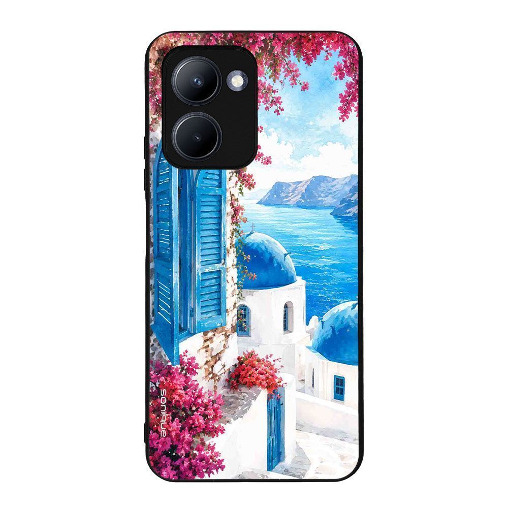 Θήκη Sonique Greek Island Muse Series για Realme C33 Σαντορινό Γαλάζιο