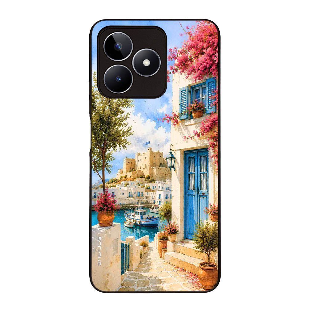 Θήκη Sonique Greek Island Muse Series για Realme C51 / Realme C53 / Realme Note 50 4G Ροδίτικο Λιμάνι