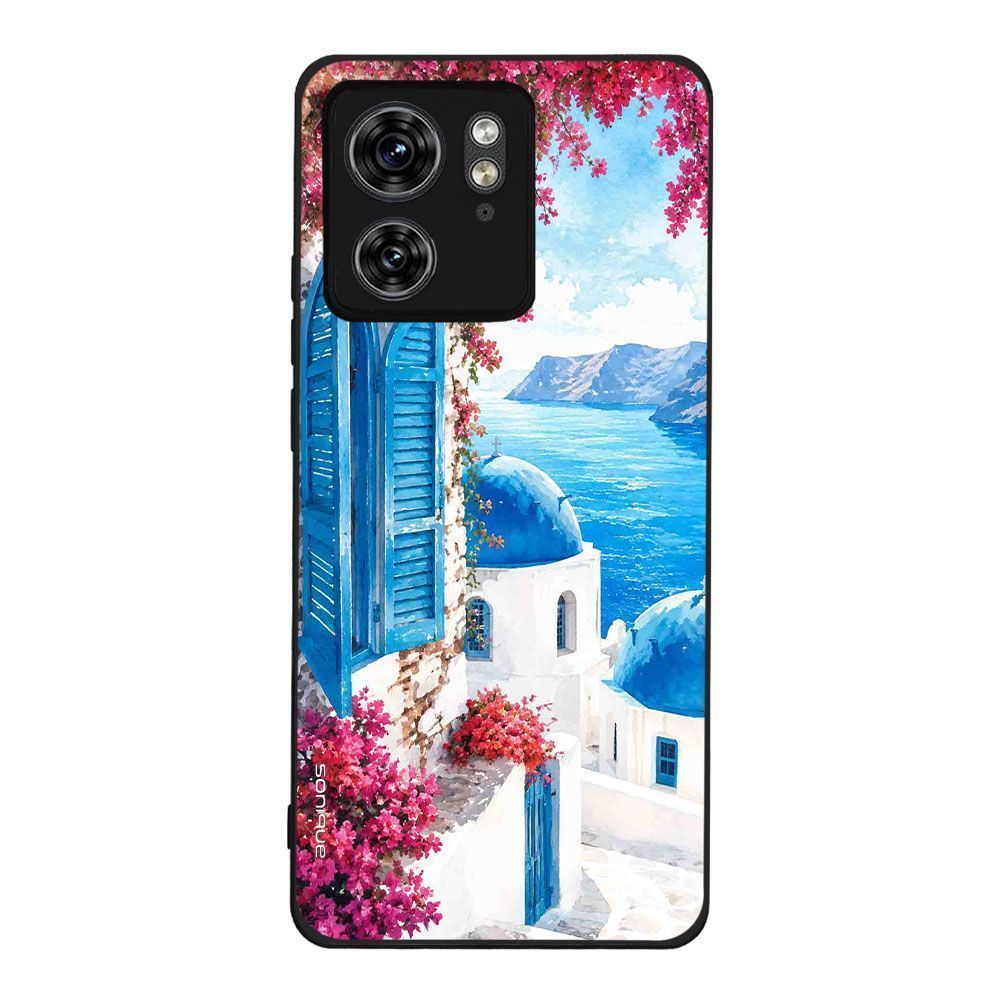 Θήκη Sonique Greek Island Muse Series για Motorola Edge 40 5G Σαντορινό Γαλάζιο