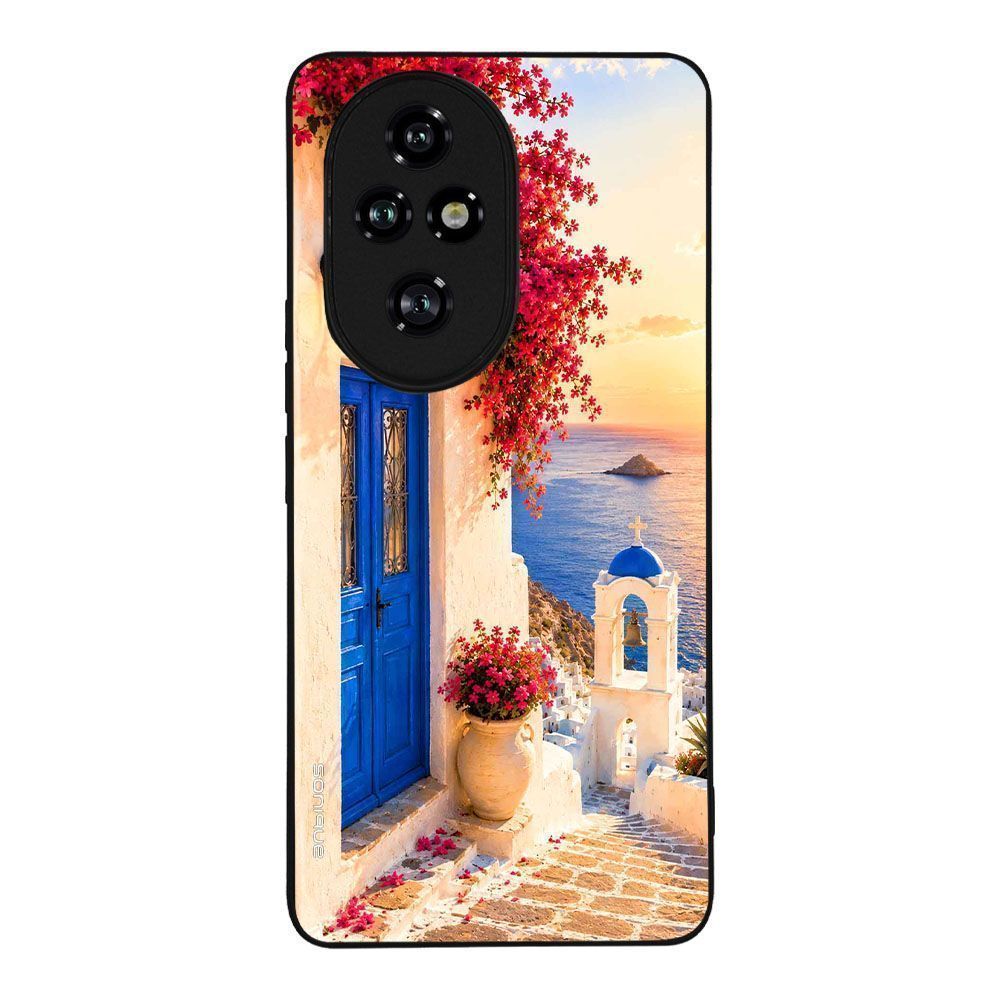 Θήκη Sonique Greek Island Muse Series για Honor 200 Pro 5G Ηλιοβασίλεμα Σαντορίνης