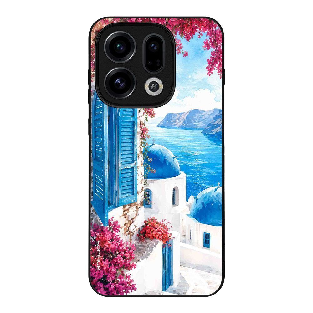 Θήκη SoniqueGreek Island Muse Series για Oppo Find X9 5G Σαντορινό Γαλάζιο
