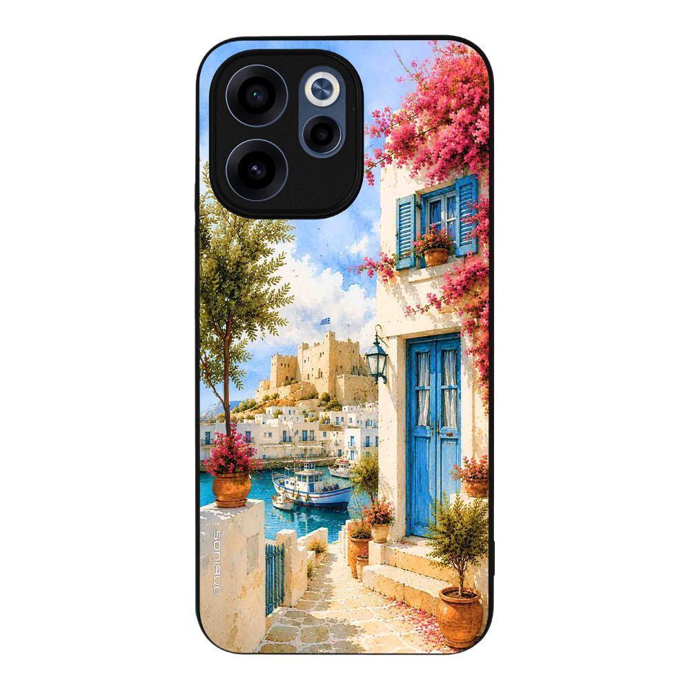 Θήκη SoniqueGreek Island Muse Series για Oppo Reno15 F 5G / Oppo Reno15 FS 5G Ροδίτικο Λιμάνι