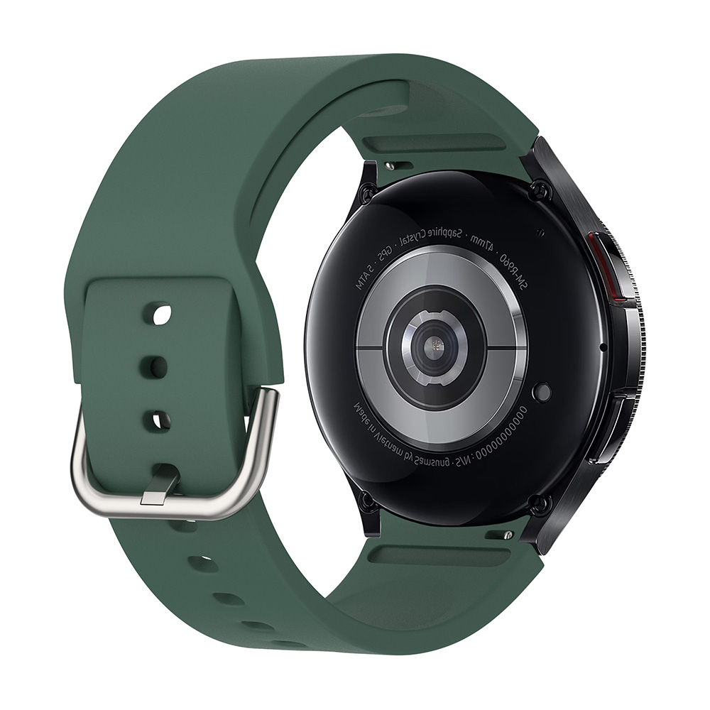 Λουράκι Σιλικόνης Soft Band Sonique για Samsung Galaxy Watch 4/5/6/7/FE Πράσινο Σκούρο