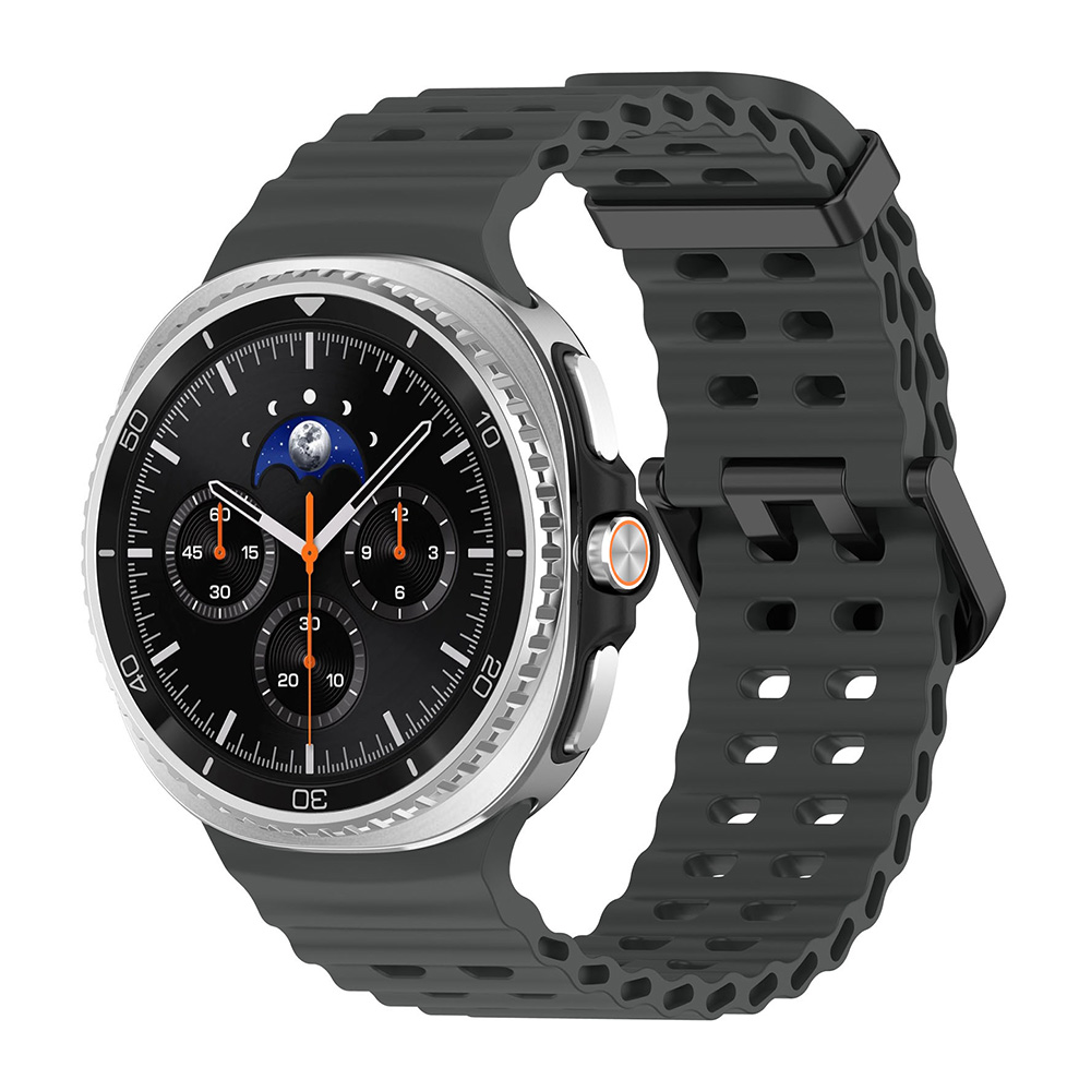 Λουράκι Σιλικόνης ColorWave Sonique για Samsung Galaxy Watch 8 Σκούρο Γκρι