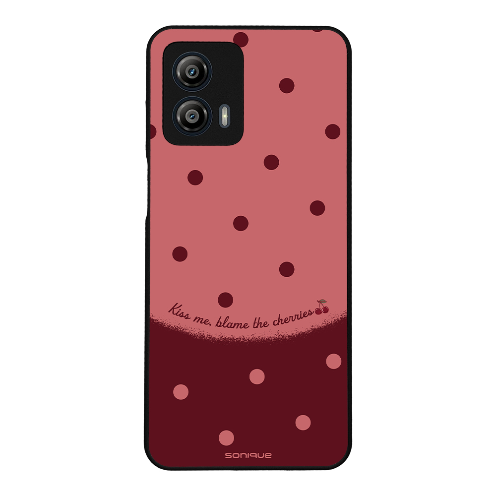 Θήκη Sonique Delulu Polka Era Series για Motorola Moto G53 5G Blame Cherries