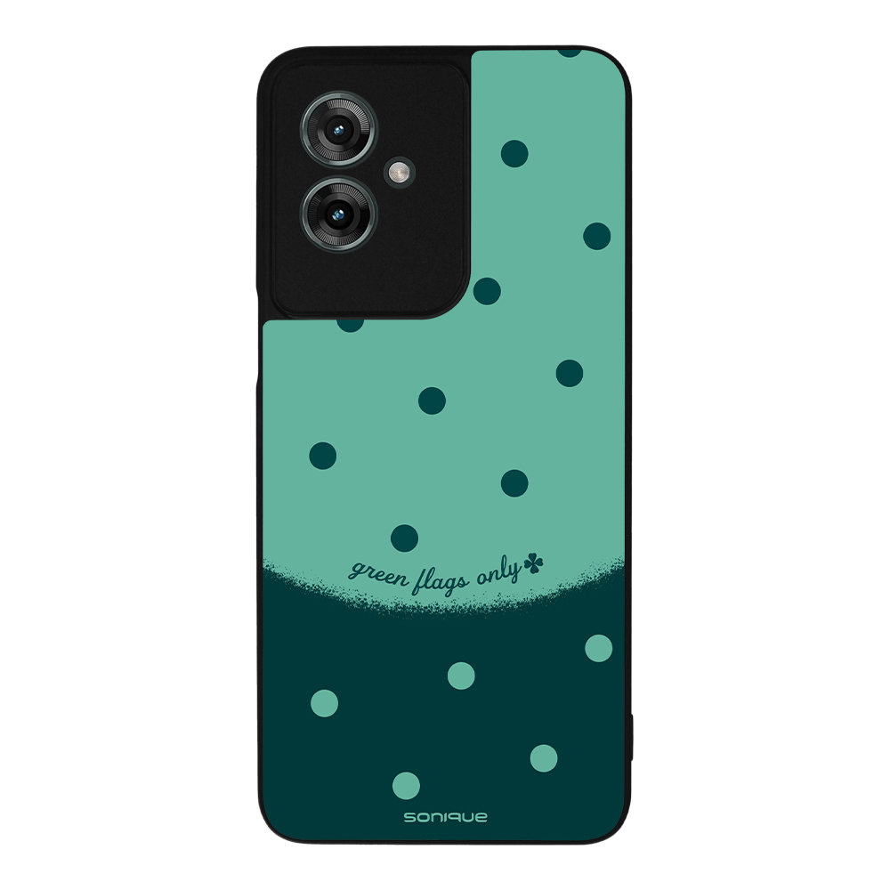 Θήκη Sonique Delulu Polka Era Series για Motorola Moto G55 5G Green Flags