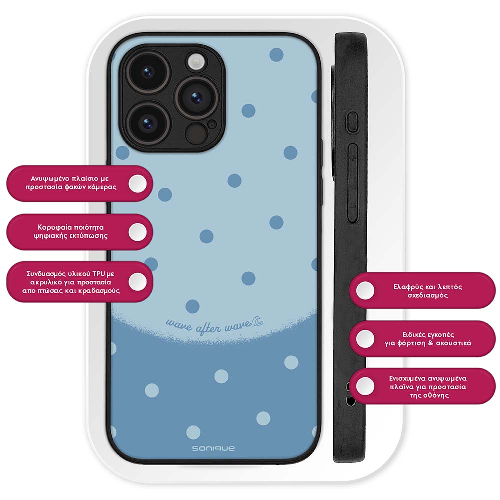 Θήκη Sonique Delulu Polka Era Series για Motorola Moto G84 5G Delulu Wave