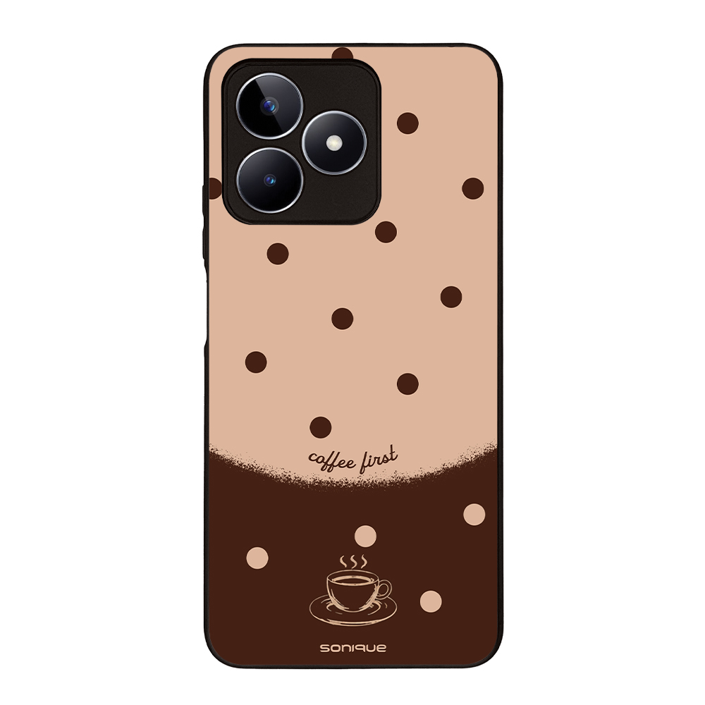 Θήκη Sonique Delulu Polka Era Series για Realme C51 / Realme C53 / Realme Note 50 4G Coffee First