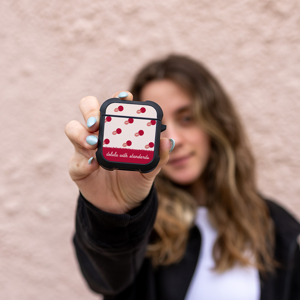 Θήκη Σιλικόνης Sonique Delulu Polka Era Series για AirPods 1/2 Delulu Standards