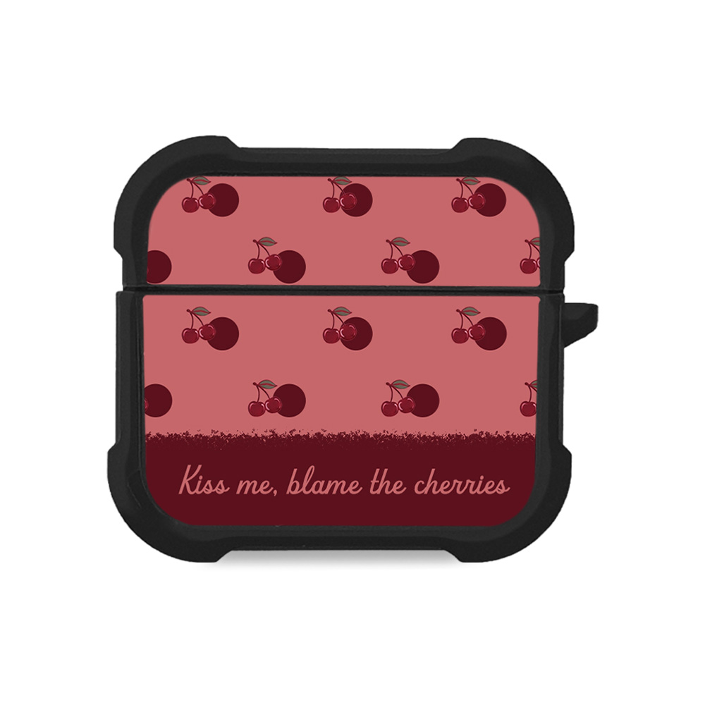 Θήκη Σιλικόνης Sonique Delulu Polka Era Series για AirPods 3 Blame Cherries