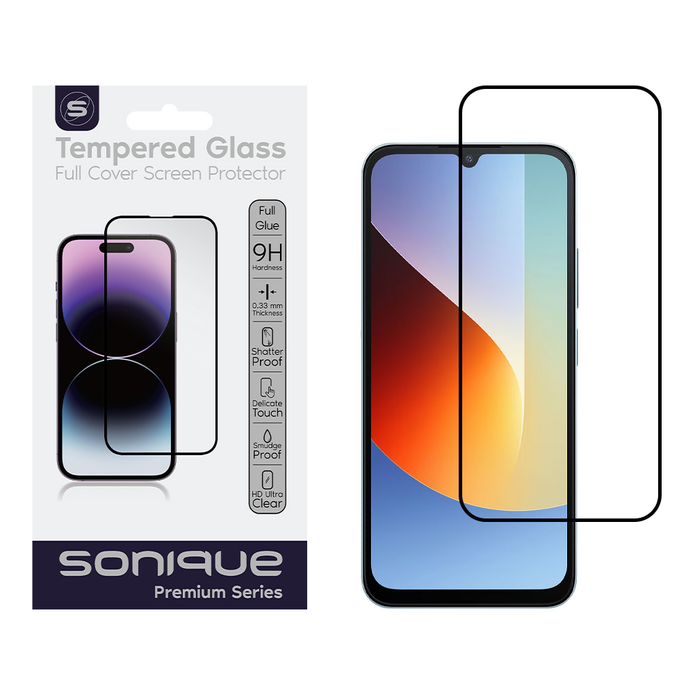 Hardy Glass Sonique Premium Series HD Full Cover 9H Xiaomi Redmi A7 Pro 4G Μαύρο