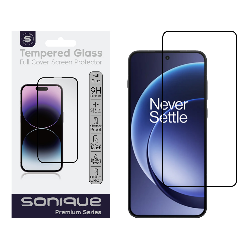 Hardy Glass Sonique Premium Series HD Full Cover 9H OnePlus 15R 5G Μαύρο