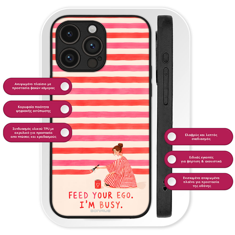 Θήκη Sonique Stripe Stories Series για Honor 20 / Nova 5T Feed Your Ego