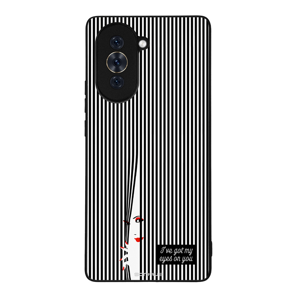 Θήκη Sonique Stripe Stories Series για Huawei Nova 10 Eye on You – Μαύρο