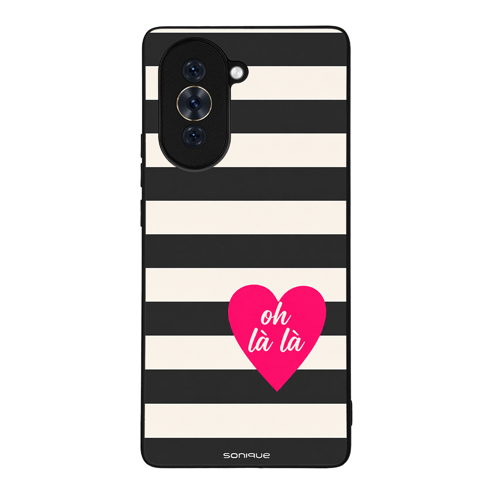 Θήκη Sonique Stripe Stories Series για Huawei Nova 10 Oh La La – Μαύρο