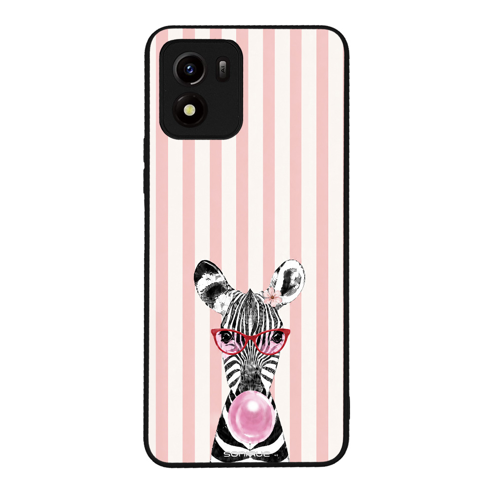 Θήκη Sonique Stripe Stories Series για VIVO Y01 4G Ζέβρα – Τσιχλόφουσκα