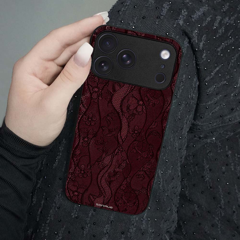 Θήκη Sonique DIVA Series για OnePlus Nord 6 5G Βουργουνδί Δαντέλα