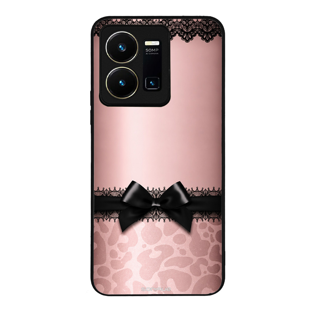 Θήκη Sonique DIVA Series για VIVO Y35 4G / VIVO Y22 / VIVO Y22S Λεοπάρ Φιόγκος – Ροζ