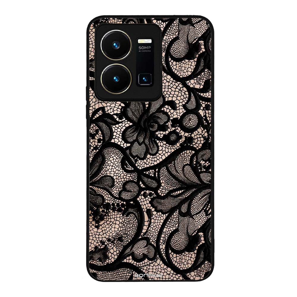 Θήκη Sonique DIVA Series για VIVO Y35 4G / VIVO Y22 / VIVO Y22S Μαύρη Δαντέλα