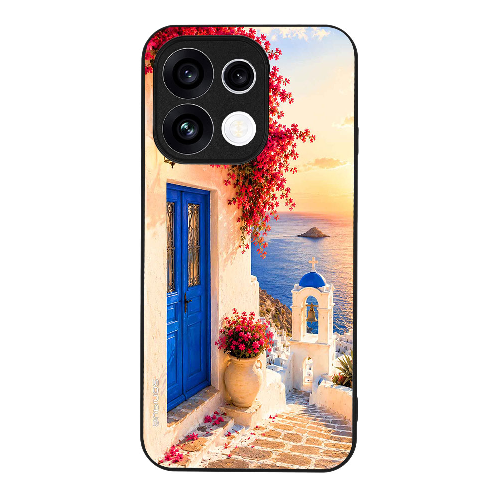 Θήκη SoniqueGreek Island Muse Series για Oppo Reno16 F 5G / Oppo Reno16 FS 5G Ηλιοβασίλεμα Σαντορίνης