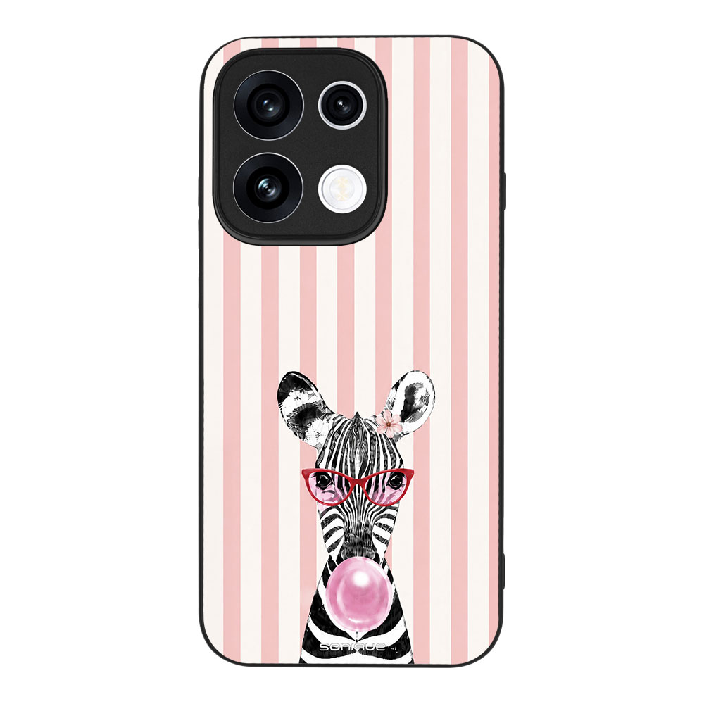 Θήκη Sonique Stripe Stories Series για Oppo Reno16 Pro 5G Ζέβρα – Τσιχλόφουσκα