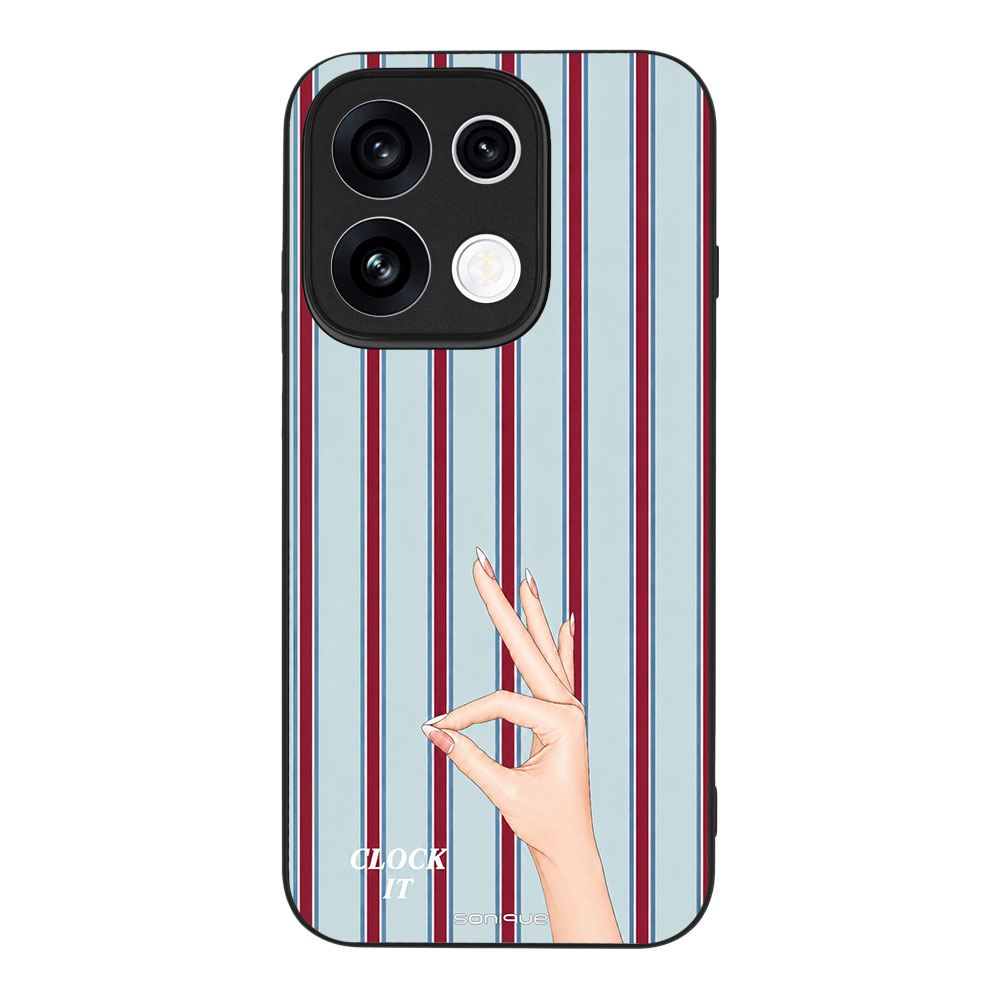 Θήκη Sonique Stripe Stories Series για Oppo Reno16 Pro 5G Clock It