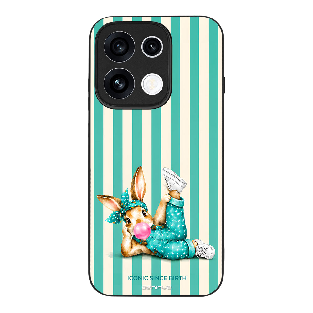 Θήκη Sonique Stripe Stories Series για Oppo Reno16 Pro 5G Iconic Λαγουδάκι