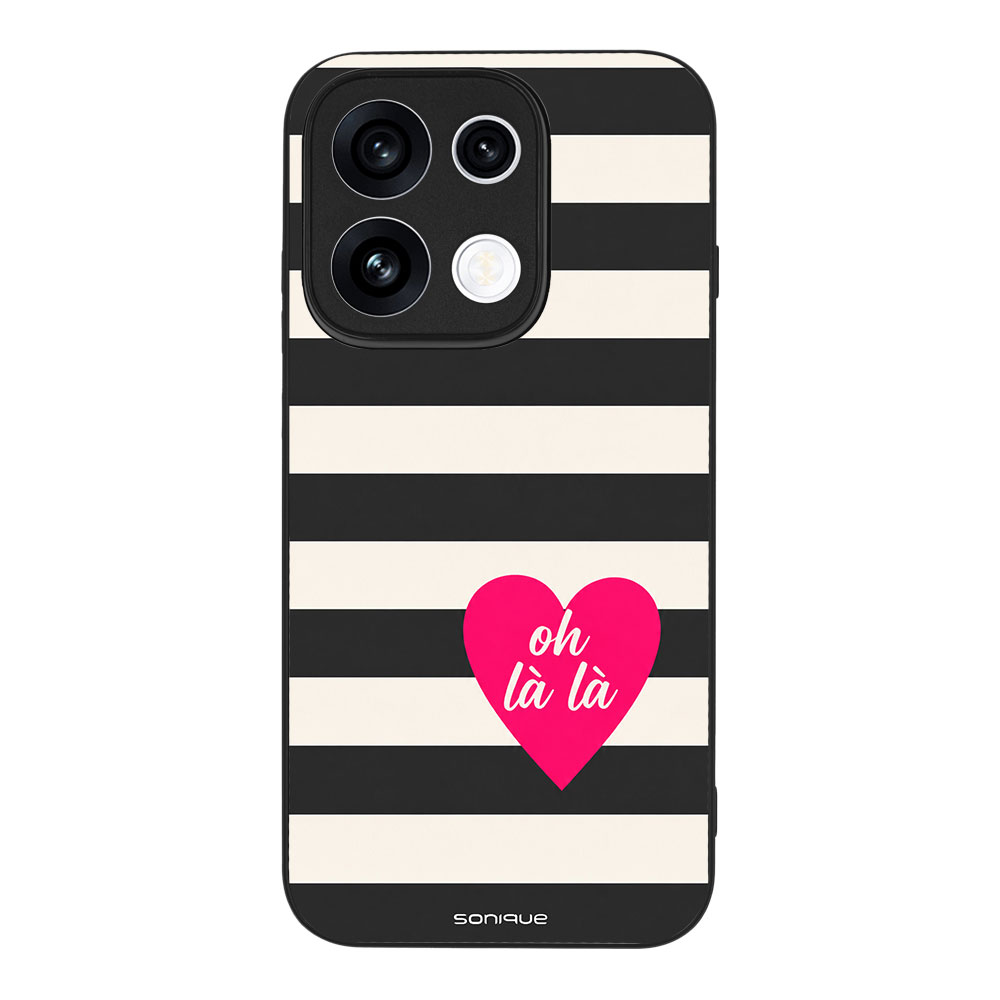 Θήκη Sonique Stripe Stories Series για Oppo Reno16 Pro 5G Oh La La – Μαύρο