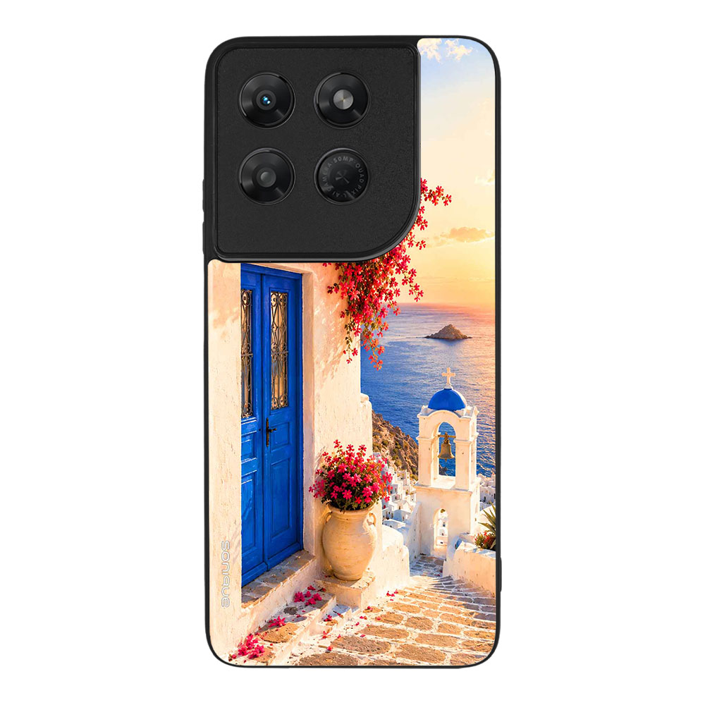 Θήκη Sonique Greek Island Muse Series για Motorola Moto G37 5G / Moto G37 Power 5G / Moto G47 5G Ηλιοβασίλεμα Σαντορίνης