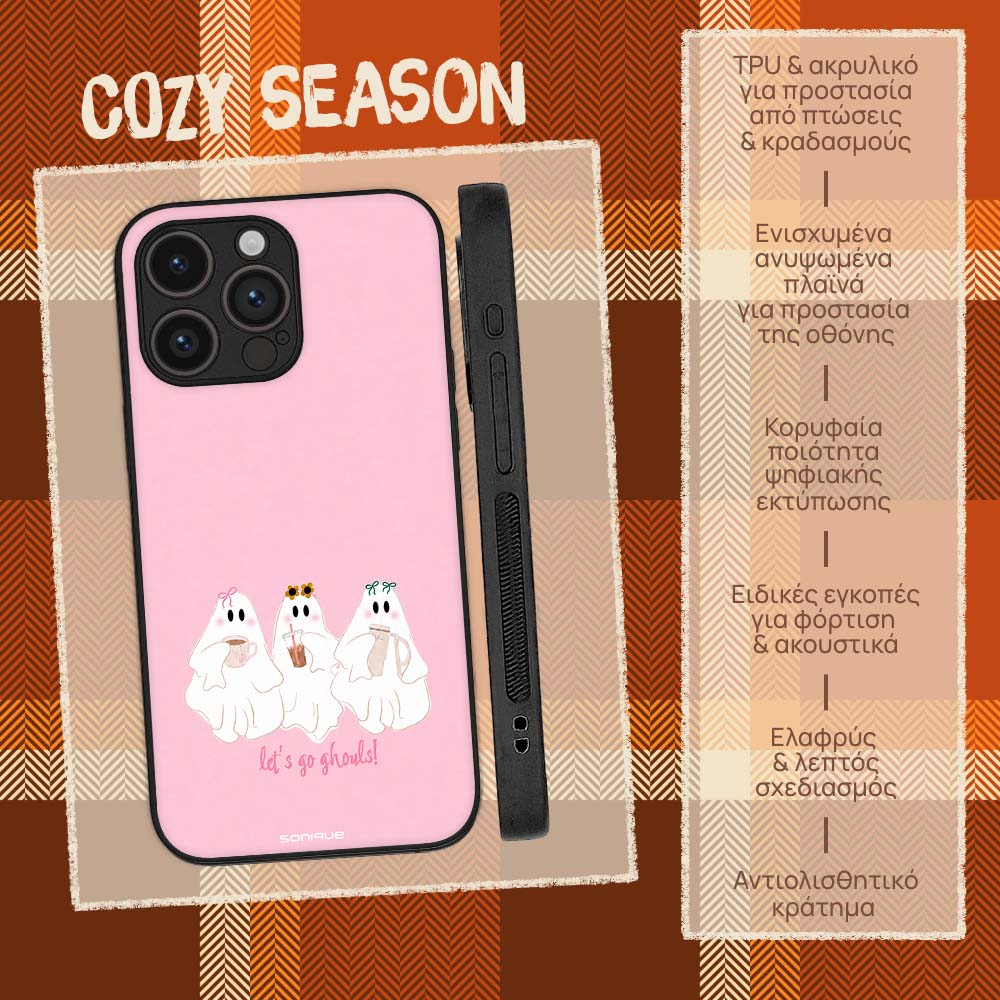 Θήκη Sonique Cozy Season Series για VIVO Y35 4G / VIVO Y22 / VIVO Y22S Ροζ Φαντάσματα