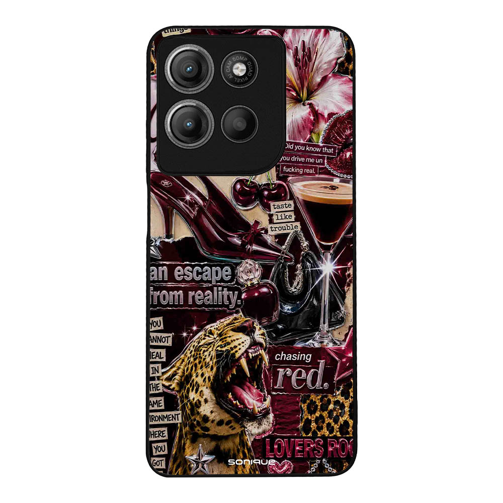 Θήκη Sonique Back to Y2K Series για Motorola Moto G15 4G / Moto G15 Power / Moto G17 5G / Moto G17 Power 5G Chasing Red