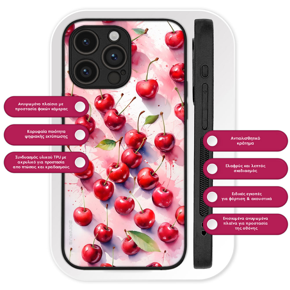 Θήκη Sonique Fruit Series για Google Pixel 11 Pro XL 5G Κεράσι