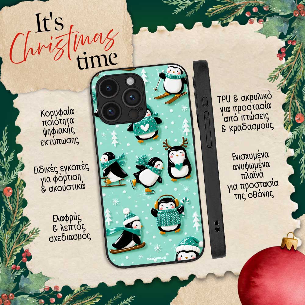 Θήκη Sonique It's Christmas Time Series για Google Pixel 8 5G Sweet Penguin