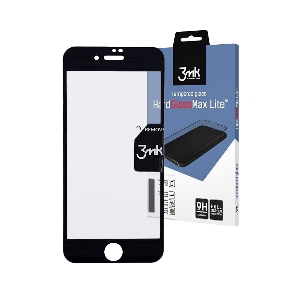3MK HardGlass Max Lite Full Screen Apple iPhone 7 / iPhone 8 Μαύρο