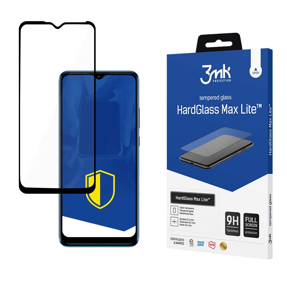 3MK HardGlass Max Lite Full Screen TCL 30 SE / TCL 30E Μαύρο