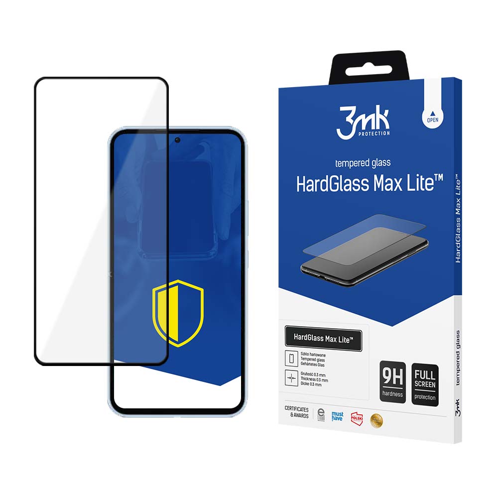 3MK HardGlass Max Lite Full Screen Samsung Galaxy A54 5G Μαύρο