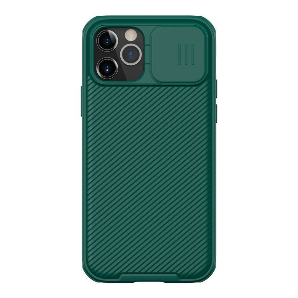 Θήκη Πλαστική Nillkin Camshield Pro Apple iPhone 12 / iPhone 12 Pro Πράσινο Σκούρο
