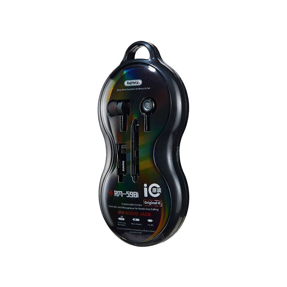 Ακουστικά Remax Lightning Plug & Play RM-598is Μαύρο