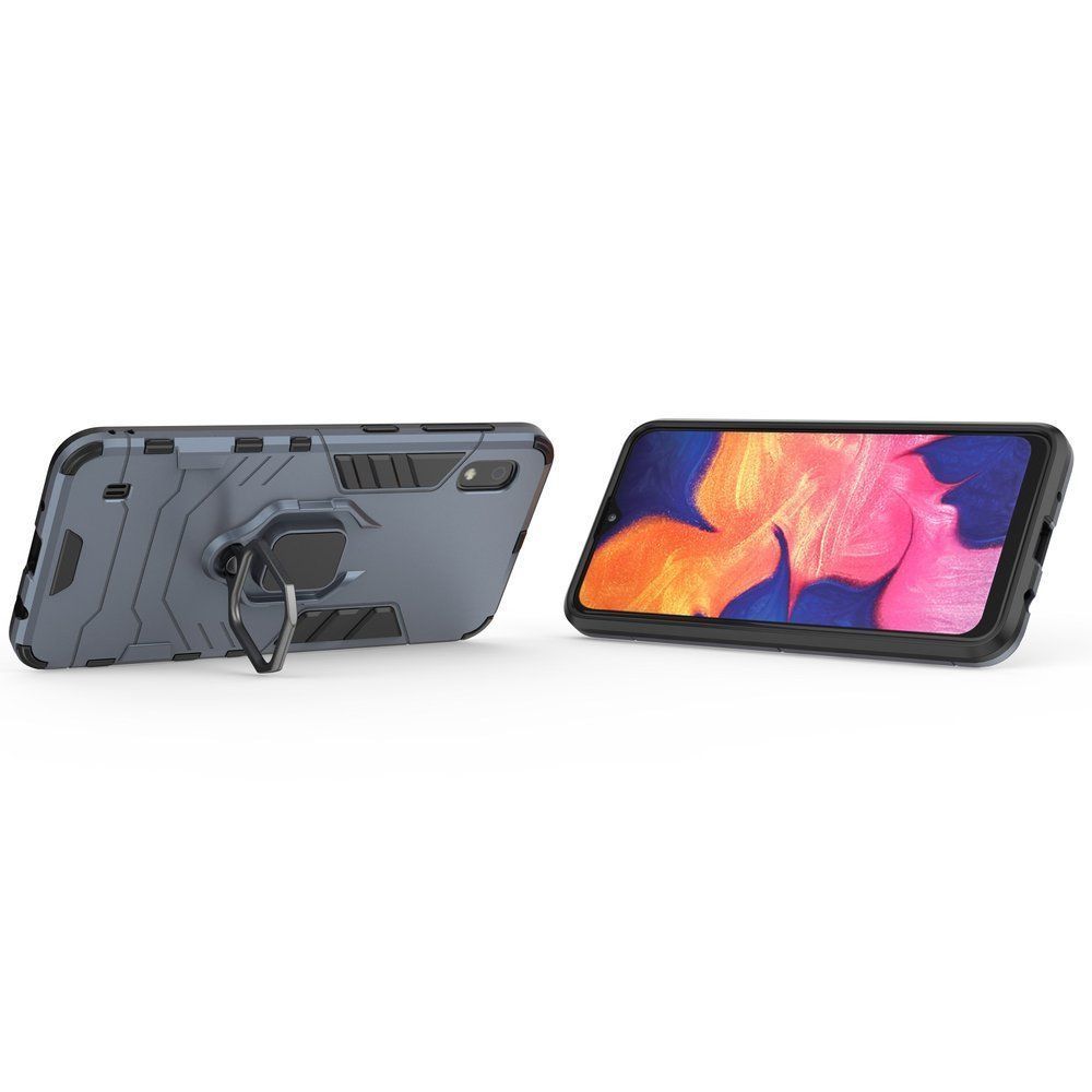 Ring Armor Kickstand magnetic car holder Samsung Galaxy A10 Μπλέ
